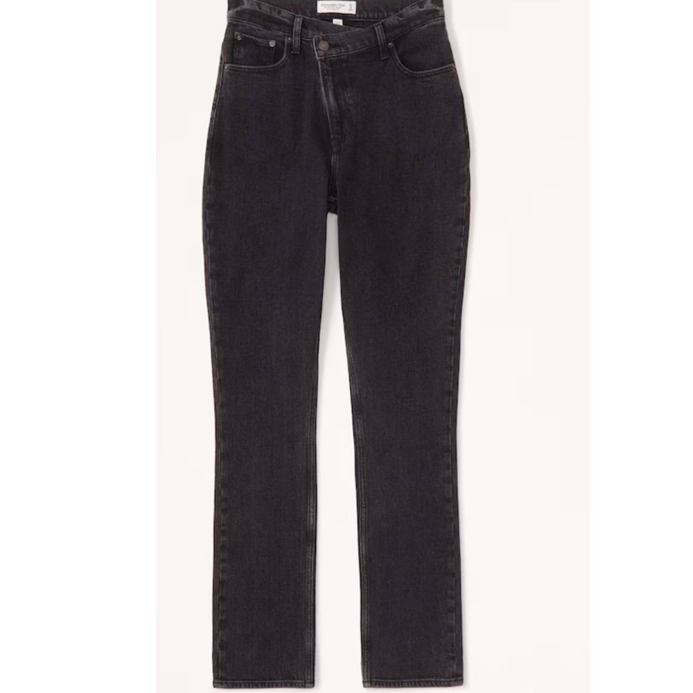 Abercrombie & Fitch Curve Love 90’s Slime Straight Ultra High Rise